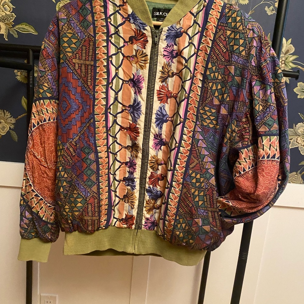 Silk Bomber Jacket